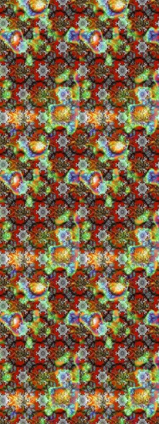 Raster illüstrasyonundaki çiçek desenli çizim. Gri ve kahverengi renkte çiçekler.