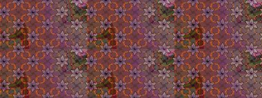 Nazik, narin çiçek arkaplanı. Kahverengi ve mor renkli çiçekler. Raster çiçek desenli ve çiçekli..