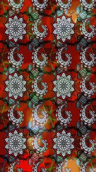 Gri ve kahverengi renkli çiçekler. Raster düz çiçek çizim deseni. Tasarım hediye paketi, tebrik kartları, posterler ve afiş tasarımı.