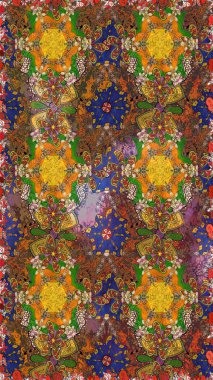 Çiçek arkaplan. Çizim raster deseni. Güzel kumaş deseni.