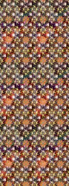 Raster güzel kumaş deseni çiziyor. Düz Çiçek Elementleri Tasarımı. Renkli Bahar Teması eskiz kalıbı. Çiçek deseni.