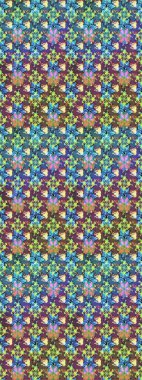 Elle çizilmiş. Doodle çiçekler ve dalları, otlar ve çiçekler. Güzel kumaş deseni. Raster illüstrasyon.