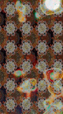 Güzel kumaş deseni. Raster suluboya deseni, narin çiçekler, kahverengi ve gri çiçekler, tebrik kartı şablonu..