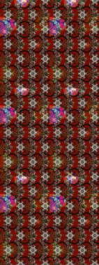 Güzel kumaş deseni. Bahar çiçekleriyle güzel bir çiçek deseni çizmişsin. Raster illüstrasyonu.