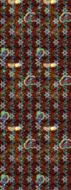 Raster illüstrasyonu. Tony 'nin kumaş kalıbını çiz. Küçük çiçekteki sevimli çiçek deseni. Modaya uygun kumaş deseni.