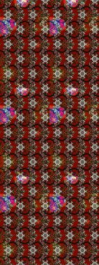 Güzel kumaş deseni. Bahar çiçekleriyle güzel bir çiçek deseni çizmişsin. Raster illüstrasyonu.