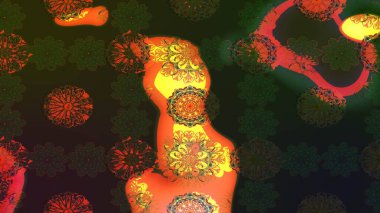 Egzotik çiçekler, gri ve kahverengi renkler üzerine botanik, parlak, klasik bir doğa. Klasik tropikal doğal elementlerin suluboya seti. Raster illüstrasyonu.