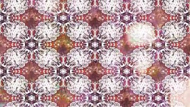 Renkli unsurlarla hareketli arka plan görüntüleri. Çiçekler. Eski model. Bayrak tarzı. Video kaydı. Şablon. Döngü. Kusursuz.. 