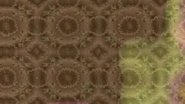 Renkli unsurlarla hareketli arka plan görüntüleri. Çiçekler. Eski model. Bayrak tarzı. Video kaydı. Şablon. Döngü. Kusursuz.. 