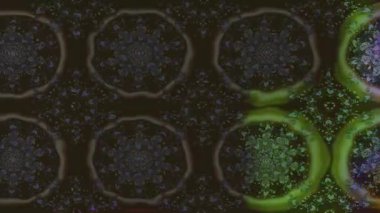 Renkli unsurlarla hareketli arka plan görüntüleri. Çiçekler. Eski model. Bayrak tarzı. Video kaydı. Şablon. Döngü. Kusursuz.. 