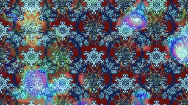 Raster illüstrasyonundaki çiçek desenli çizim. Mavi ve nötr renklerde çiçekler. Renkli Bahar Teması eskiz kalıbı. Düz Çiçek Elementleri Tasarımı.