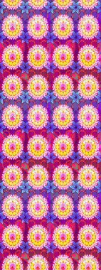 Renkli Bahar Teması eskiz kalıbı. Süslü kumaş deseni. Raster illüstrasyonundaki çiçek desenli çizim. Düz Çiçek Elementleri Tasarımı.