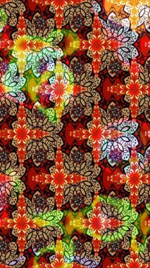 Eskiz geçmişi. Raster. Raster illüstrasyonu. Kumaş, tekstil, duvar kağıdı baskısı için. Tomurcukları çiçek olan sevimli bir çiçek deseni. Antika retro tarzı.