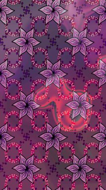 Renkli Bahar Teması eskiz kalıbı. Çocuk stili. Düz Çiçek Elementleri Tasarımı. Çiçekli çizim raster arkaplanı.