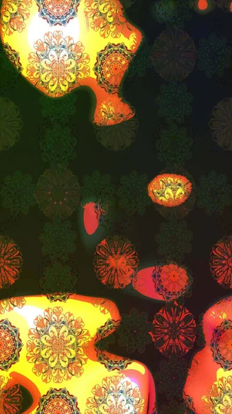 Raster Moda kumaş deseni. Şirin çiçekler. Çizgi çizimi deseni.