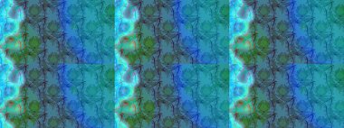 Çiçekli karalama şeklinde Raster çiçek deseni. Mavi ve yeşil renkli çiçekler. Yumuşak, bahar çiçekli arka plan.