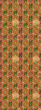 Kahverengi ve turuncu renkli ve altın elementli klasik, dikişsiz desen. Noel 2019, kar tanesi, yeni yıl.