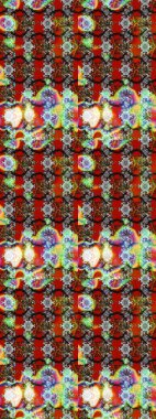 Raster suluboya çiçek deseni, narin çiçekler, gri ve kırmızı çiçekler, tebrik kartı şablonu. Raster Güzel kumaş deseni.