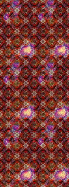 Arkaplan dokusu, duvar kağıdı, çiçek teması kahverengi, kırmızı ve pembe renkler. Soyut etnik raster çizim kalıbı. Kabile sanatı boho baskısı, klasik çiçek arkaplanı.