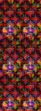 Raster suluboya çiçek deseni, narin çiçekler, kırmızı ve kahverengi çiçekler, tebrik kartı şablonu. Raster Güzel kumaş deseni.