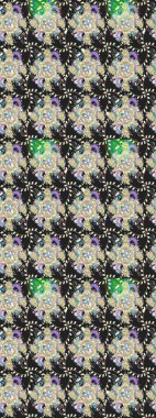 Küçük çiçekte güzel bir çiçek deseni var. Raster deseni. Çiçekli çiçek deseni, suluboya..