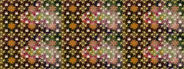 Tatil havası. Nazik romantik baskı. Raster güzel bir çiçek deseni çizmiş. Bahar mevsimi.