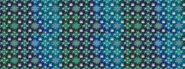 Nazik, sevimli çiçek arkaplanı. Çiçekli karalama şeklinde Raster çiçek deseni. Mavi ve nötr renkte çiçekler.