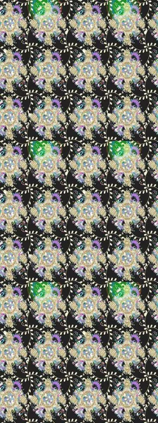 Küçük çiçekte güzel bir çiçek deseni var. Raster deseni. Çiçekli çiçek deseni, suluboya..