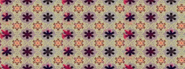 Bej ve nötr renklerde etnik çiçekli zarif eskiz deseni. Asya Tekstil 'inde Raster Çiçek İllüstrasyonu.