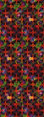 Hediye ambalaj kağıdı, tebrik kartları, posterler ve pankart tasarımı. Raster düz çiçek çizim deseni. Siyah ve kahverengi renkte çiçekler.