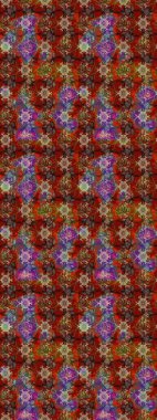 Küçük çiçekteki sevimli çiçek deseni. Raster illüstrasyonu. Çizim.