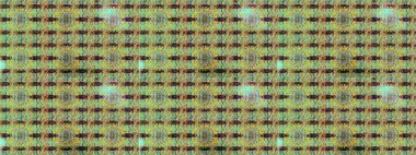 Çiçek desenli çizim. Yeşil ve nötr renklerde Asya tekstil tarzında. Raster illüstrasyonu.