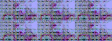 Raster illustration. Sketch flowers pattern. In asian textile style. Raster illustration. Flowers on neutral and blue colors.