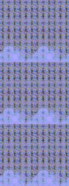 Kabile sanatı boho baskısı, klasik çiçek arkaplanı. Soyut etnik raster çizim kalıbı. Arkaplan dokusu, duvar kağıdı, çiçek teması tarafsız ve mavi renklerde.