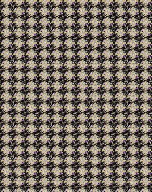 Ağaç dallı bahar çiçekleriyle desen, çiçek siluetiyle siyah renkler. Raster deseni.