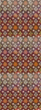 Raster güzel bir çiçek deseni çizmiş. Kahverengi ve bej renkli çiçekler. Nazik romantik baskı. Bahar mevsimi. Tatil havası..