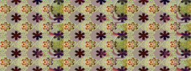 Raster illüstrasyonu. Çiçekli yumuşak bir eskiz şekli. Raster çiçekleri klasik tarzda çizilmiş. Gri ve nötr renklerde bahar çiçekleri.