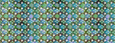 Raster illüstrasyonu. Tekstil veya kitap kapakları, imalat, duvar kağıtları, baskı, hediye paketi ve yapıştırma kitabı için çiçek eskizi geçmişi. Küçük ölçekli çiçeklerdeki basit sevimli desen.