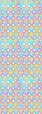 Raster çiçek desenli çiçek deseni, yapraklar, dekoratif elementler, sıçrama, lekeler, el çizimi kontur çizgileri ve Doodle çizim stili, grafik raster çizim çizimi.