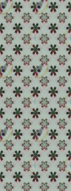 Gri renkli güzel bir tekstil. Suluboya çiçekli çiçek deseni. Raster illüstrasyonu.