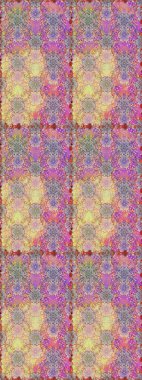 Raster illüstrasyonu. Moda arka planında parlak buketler. Sevimli, pürüzsüz desenli, küçük çiçekli, klasik tarzda. Kumaş, duvar kâğıdı ve kağıda yazdırmak için gelişen arkaplan.