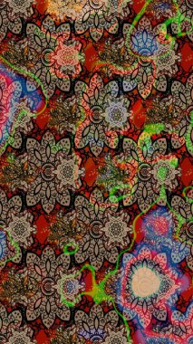 Küçük çiçekteki sevimli çiçek deseni. Kahverengi ve bej renkli çiçekler.