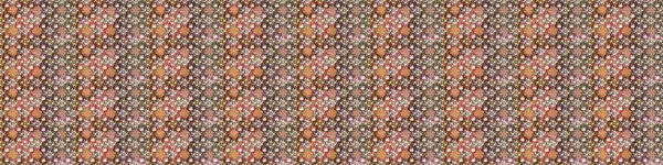 Millefleur 'lar. Tekstil, kumaş, kapaklar, duvar kağıtları, baskı, naylon, koleksiyon defteri, örgü, dekupaj için güzel bir eskiz. Küçük kahverengi ve nötr çiçeklerle oldukça eski bir besin torbası deseni.