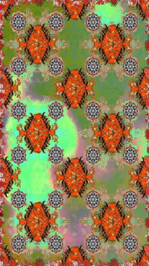 Sevimli çiçek desenli küçük çiçek. Raster resim. Sorunsuz.