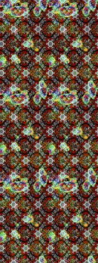 Gri ve kahverengi renkli çiçekler. Çiçek süslemeli çizim deseni. Raster illüstrasyonu.