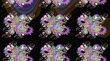 Nazik romantik baskı. Tatil havası. Raster güzel bir çiçek deseni çizmiş. Bahar mevsimi.