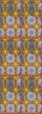 Nazik, sevimli çiçek arkaplanı. Çiçekli karalama şeklinde Raster çiçek deseni. Tarafsız ve kahverengi renkte çiçekler.