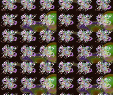 Suluboya çizim kalıbı. Suluboya tarzında gri renkli çiçekler. Çiçek izi.