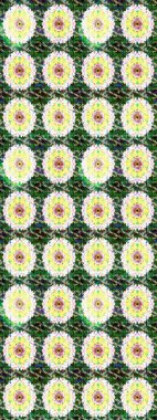 Raster Moda kumaş deseni. Çizgi çizimi kalıbı. Şirin çiçekler..