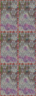 Düz Çiçek Elementleri Tasarımı. Çocuk stili. Çiçekli, kusursuz bir arkaplan. Renkli Bahar Teması Kusursuz Arkaplan.